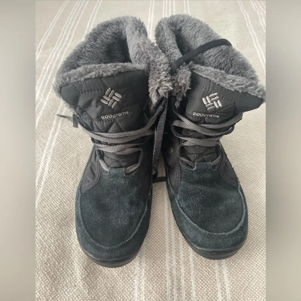 Columbia Women's Black 200 Grams Winter Boots size 7